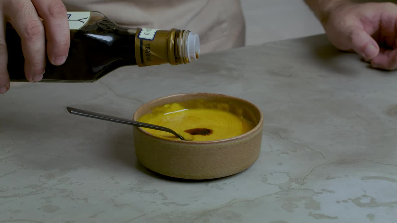 Video Stock Chef Preparing A Mixture In A Small Container Live Wallpaper For PC - Free Download
