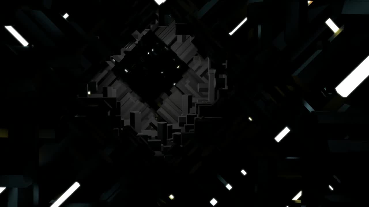 Free Stock Video Winding And Dark Tunnel Formed By Geometric Shapes Live Wallpaper - Free Download