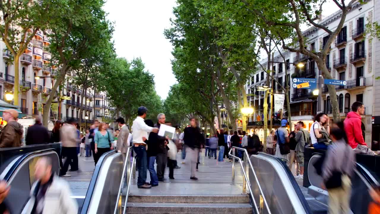 Free Video Stock Subway Entrance In A Pedestrian Zone Live Wallpaper - Free Download