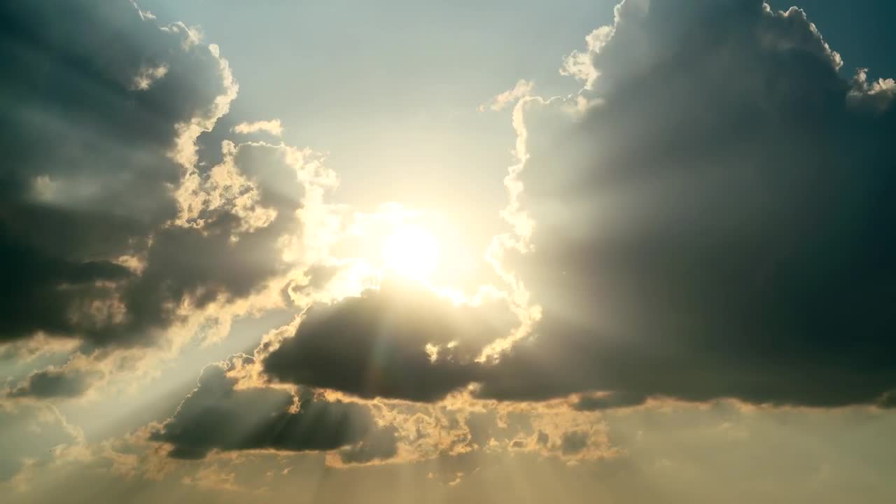 Free Video Stock Sunbeams Through Moving Clouds Live Wallpaper - Free Download