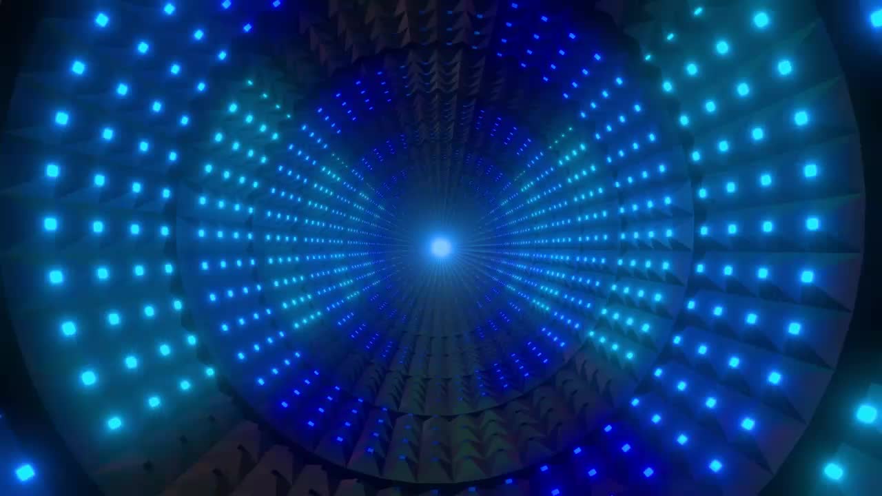 Video Stock Circular Passageway Illuminated By Light Squares Live Wallpaper For PC - Free Download