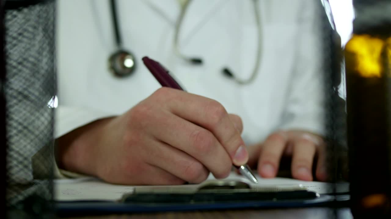 Stock Video Doctor Writing Down A Prescription Live Wallpaper For PC - Free Download