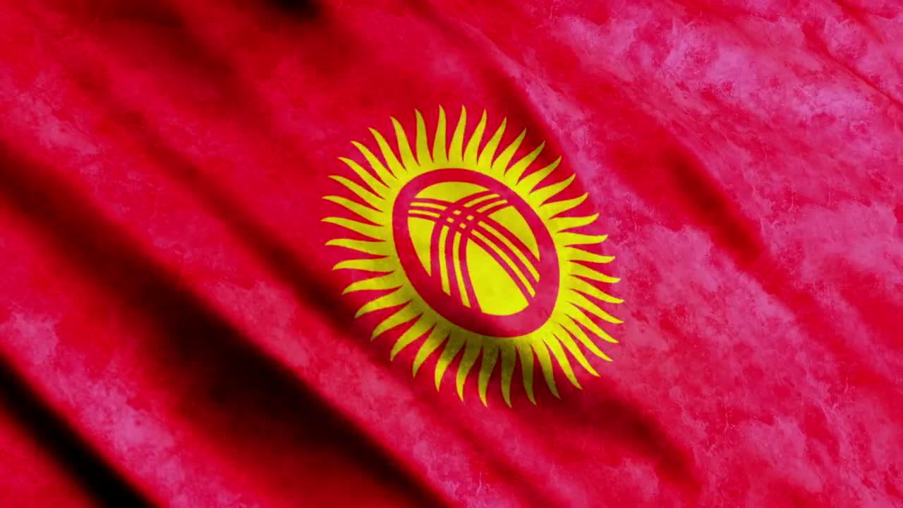 Stock Video Kyrgyzstan Flag In A D Animation Animated Wallpaper - Free Download