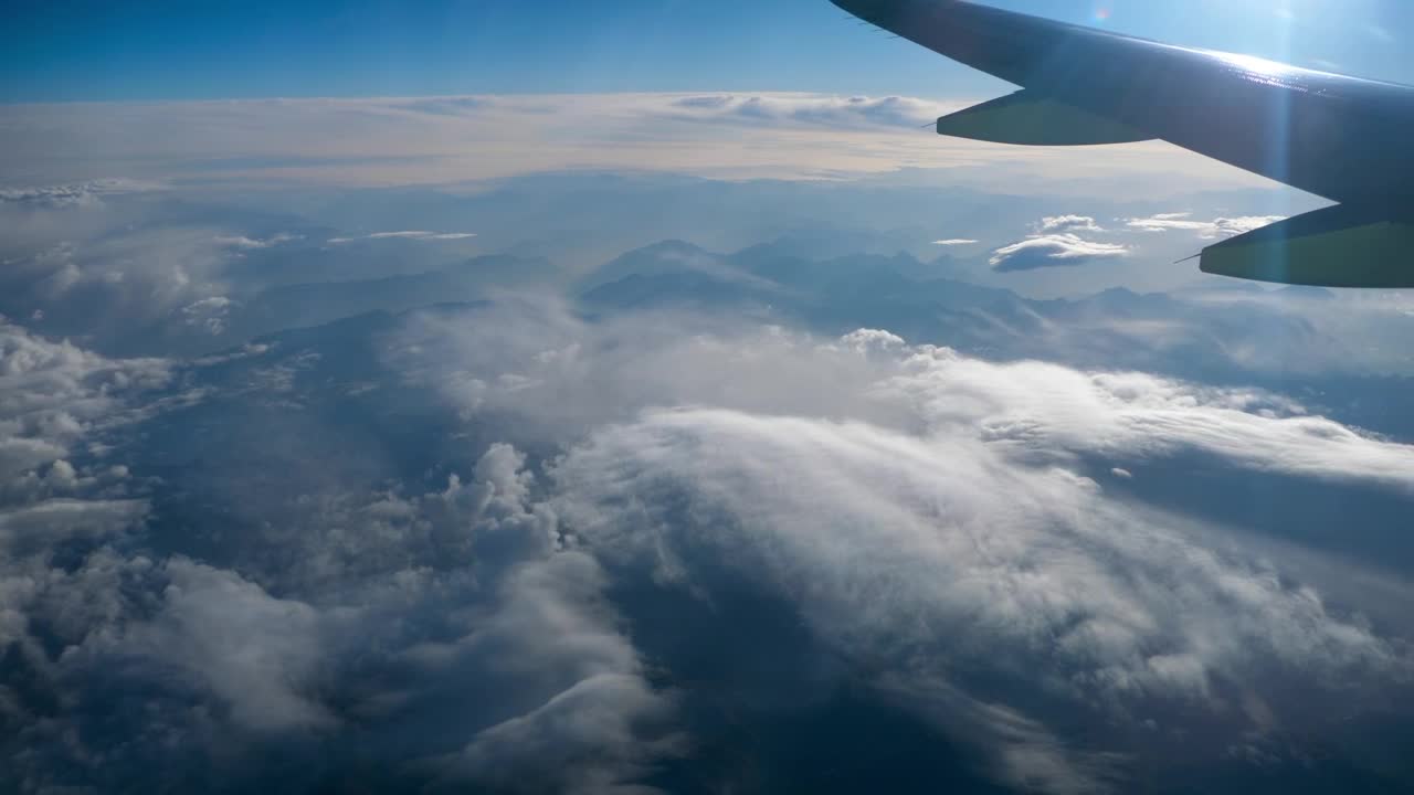 Stock Video Beautiful View Through Airplane Window Live Wallpaper For PC - Free Download