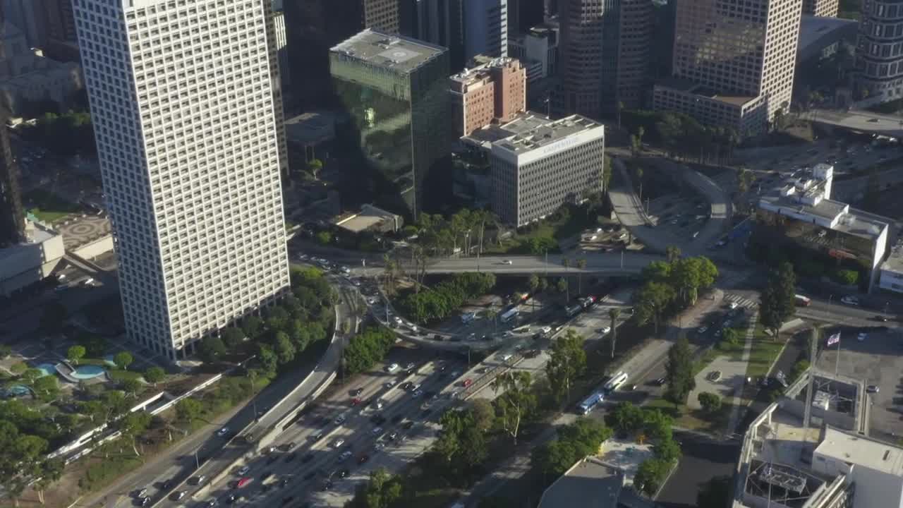 Free Video Stock tilt aerial shot of a city full of tall buildings Live Wallpaper - Free Download
