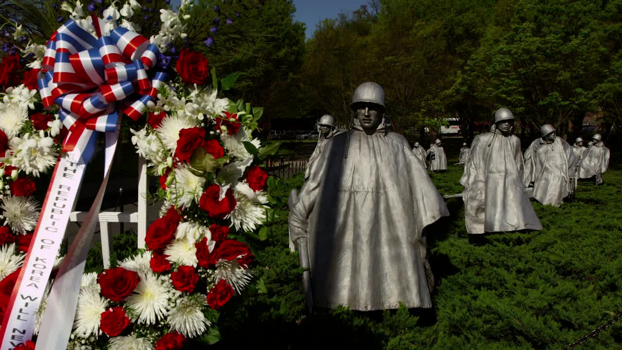 Free Video Stock the korean war memorial in dc Live Wallpaper - Free Download