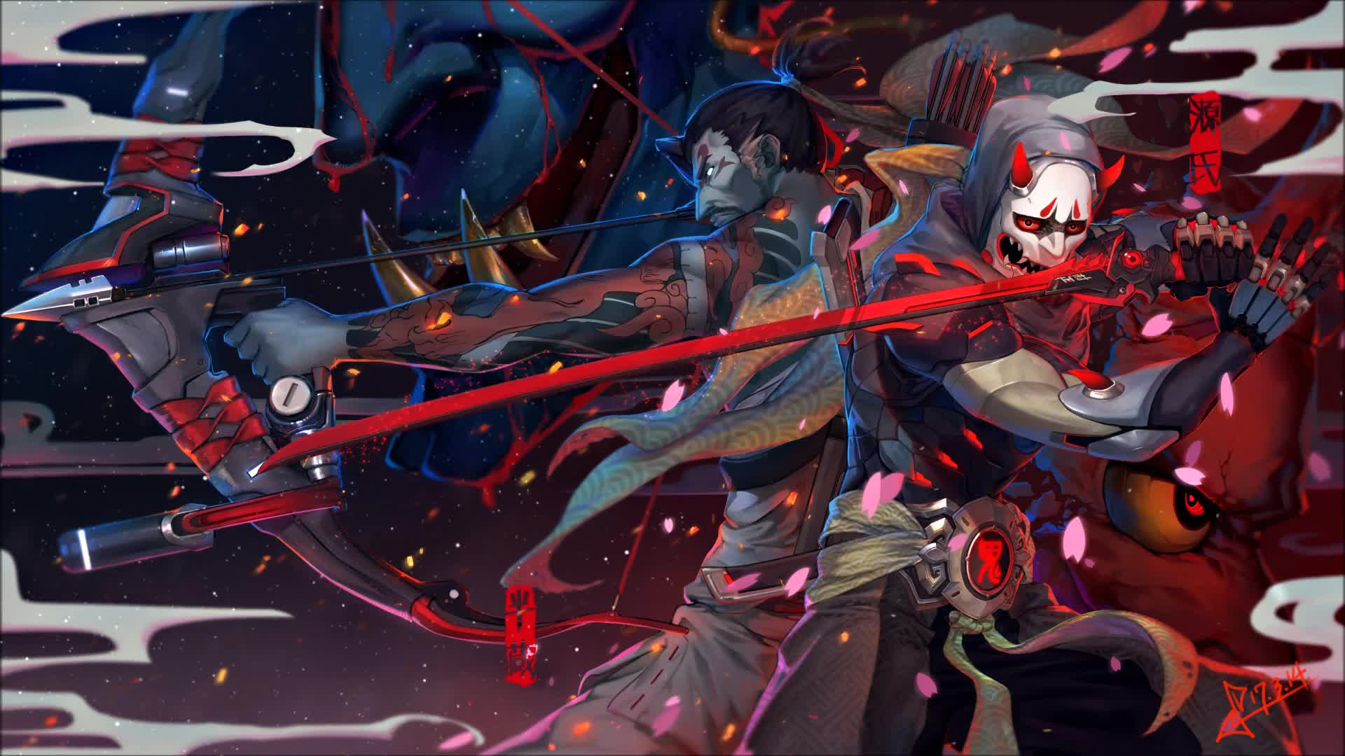Hanzo And Genji Overwatch Live Wallpaper - Free Download