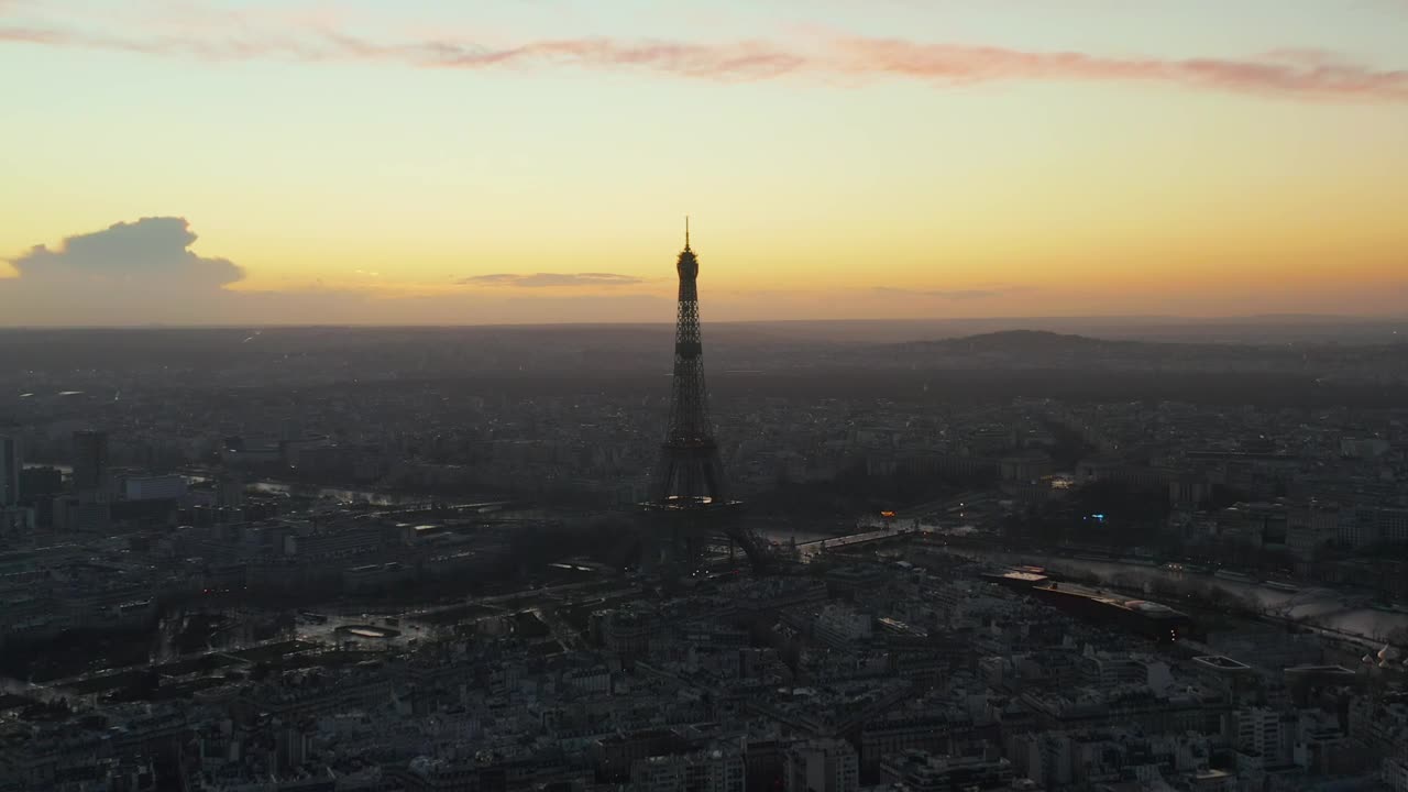 Stock Video Paris At Dawn From The Air Live Wallpaper - Free Download