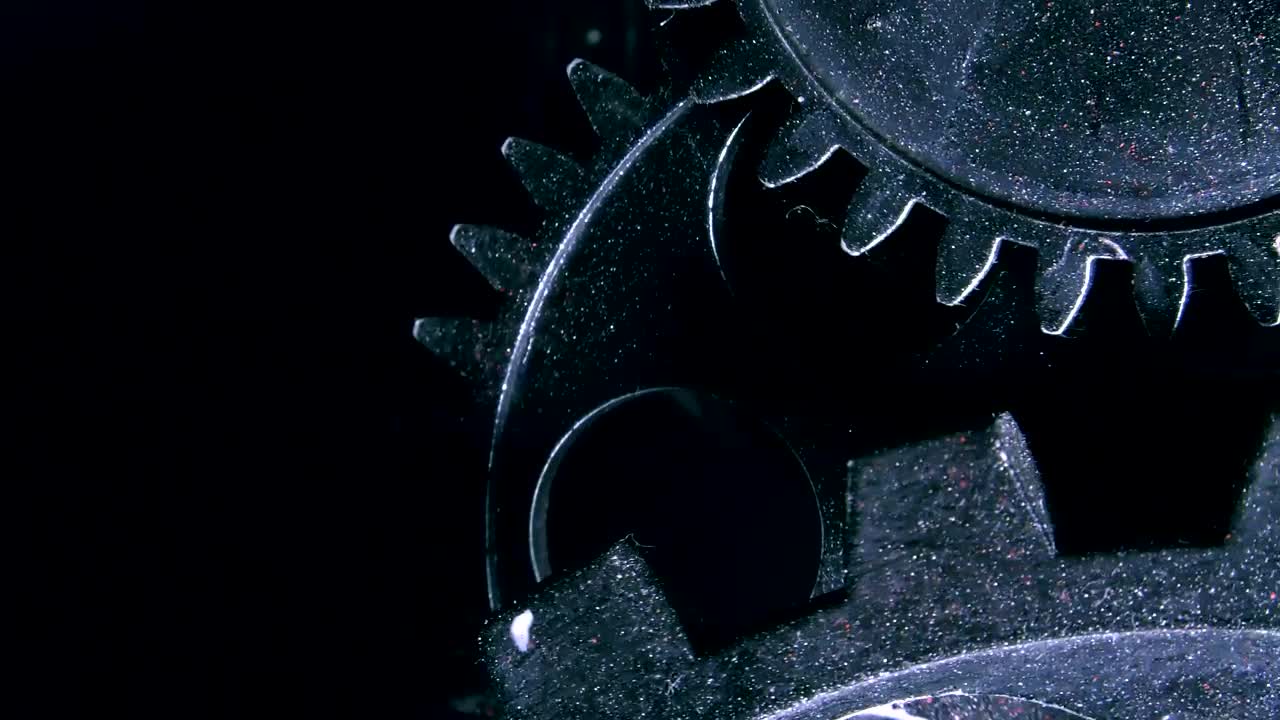 Stock Video Grunge Industrial Gears Slow Motion Live Wallpaper For PC - Free Download