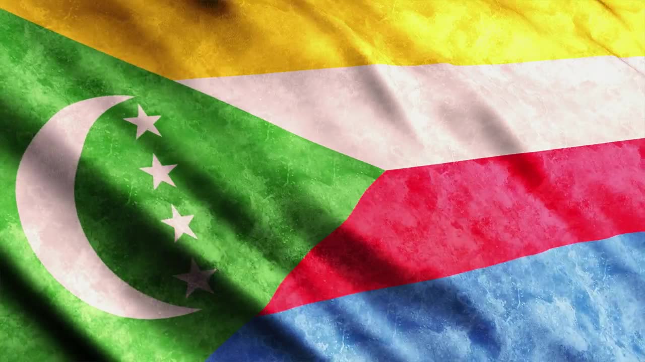Stock Video Comoros Flag Waving By The Wind Live Wallpaper For PC - Free Download