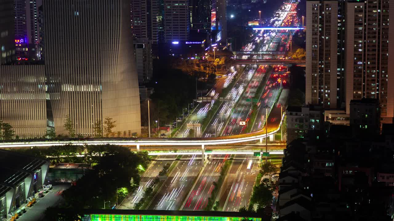 Free Stock Video Shenzhen Road With Fast Traffic At Night Live Wallpaper - Free Download