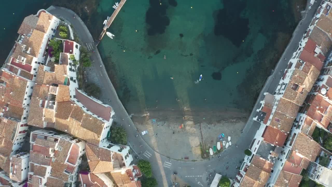 Free Video Stock tiny beach next to a harbor Live Wallpaper - Free Download