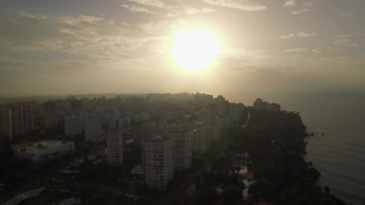 Free Stock Video Silver Sunset Above A City Live Wallpaper - Free Download