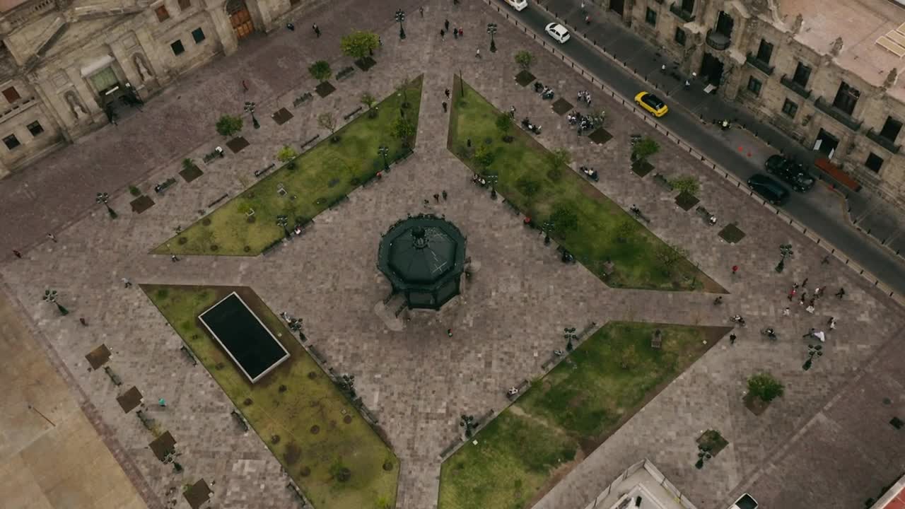 Stock Video Downtown Plaza Aerial View Live Wallpaper For PC - Free Download
