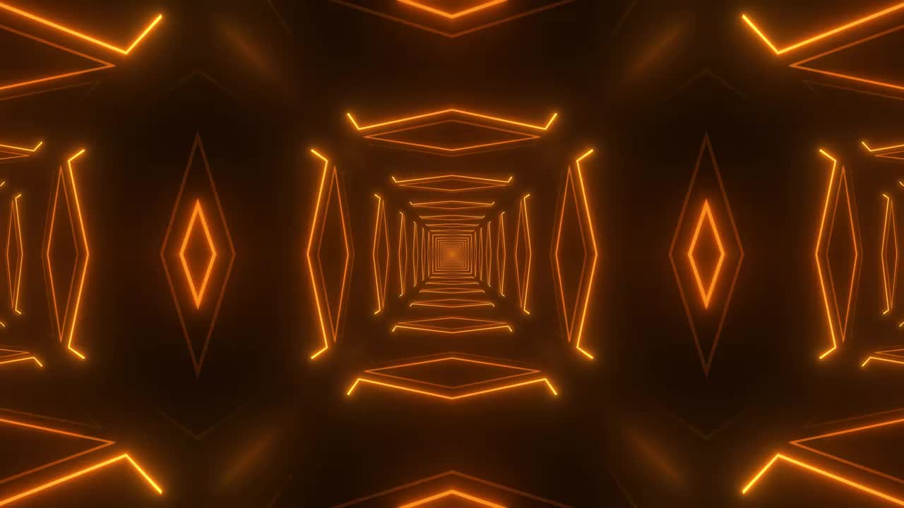 Free Stock Video Tunnel Formed By Golden Light Lines Live Wallpaper - Free Download
