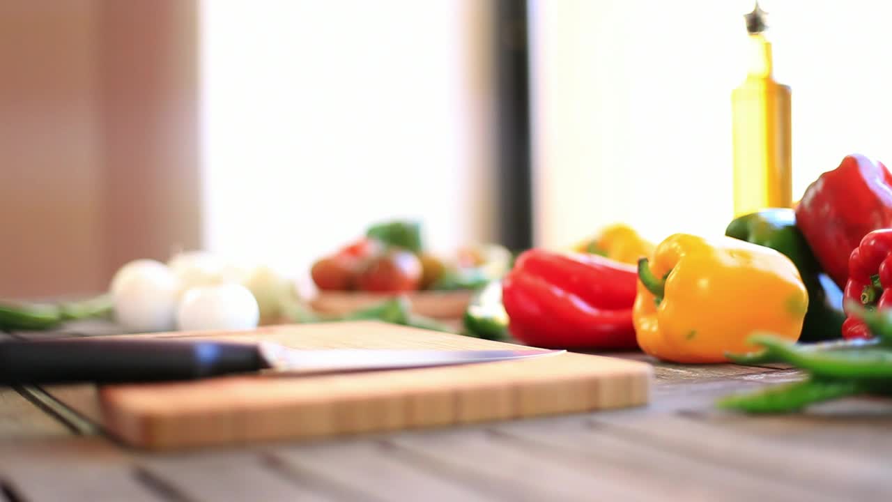 Stock Video Cutting Up Vegetables For A Meal Live Wallpaper For PC - Free Download