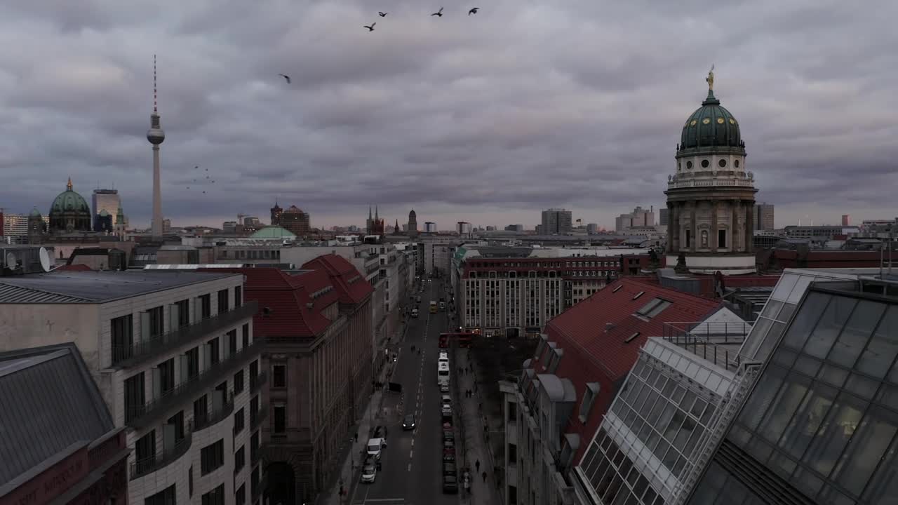 Stock Video Empty Street In Berlin Aerial Shot Live Wallpaper For PC - Free Download