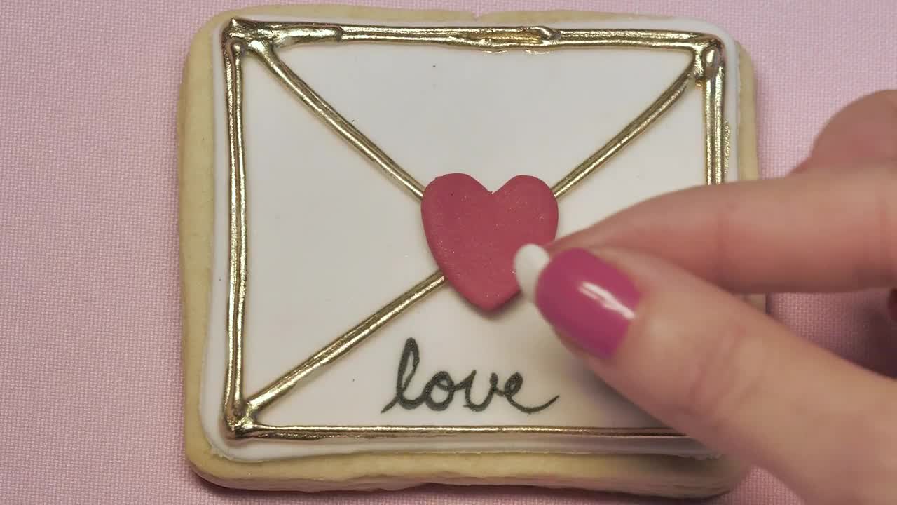 Stock Video Love Letter Decorated Cookie Animated Wallpaper - Free Download
