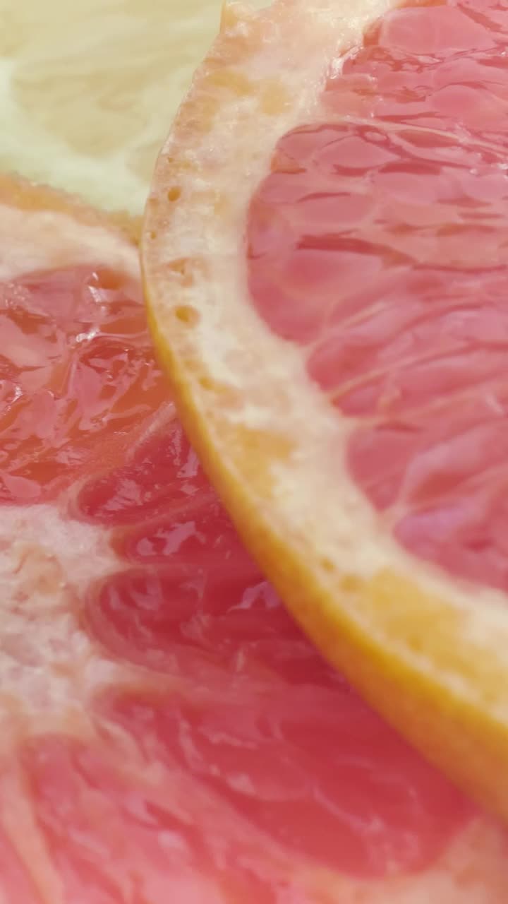 Free Video Stock texture of fresh grapefruit slices Live Wallpaper - Free Download