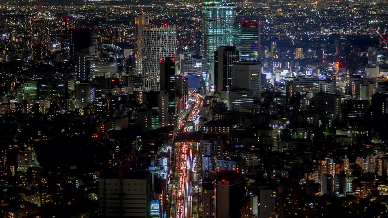 Free Video Stock tokyo cityscape at night Live Wallpaper - Free Download