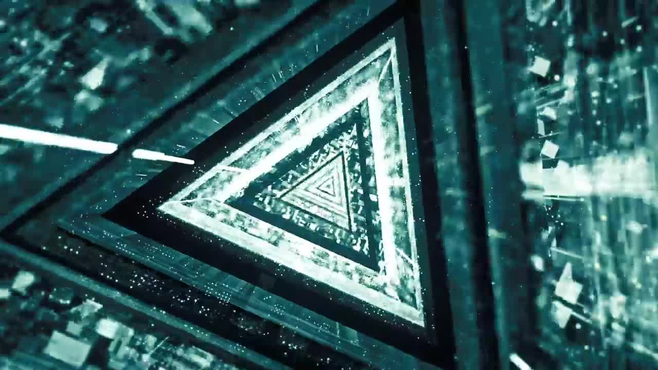 Stock Video Flying Through A Digital Tunnel In The Shape Of A Live Wallpaper For PC - Free Download