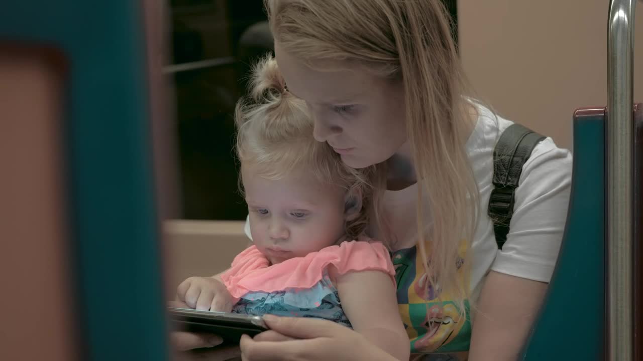 Free Video Stock tired baby with her mother Live Wallpaper - Free Download