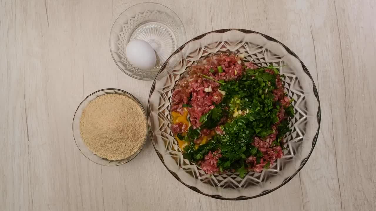 Stock Video Making Breaded Meat Animated Wallpaper - Free Download
