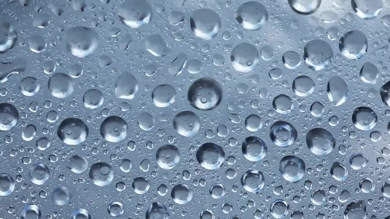 Free Video Stock texture of water drops vibrating on a glass Live Wallpaper - Free Download