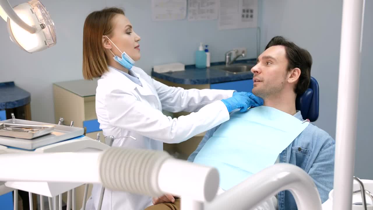 Stock Video Male Patient Smiling After Treatment Animated Wallpaper - Free Download