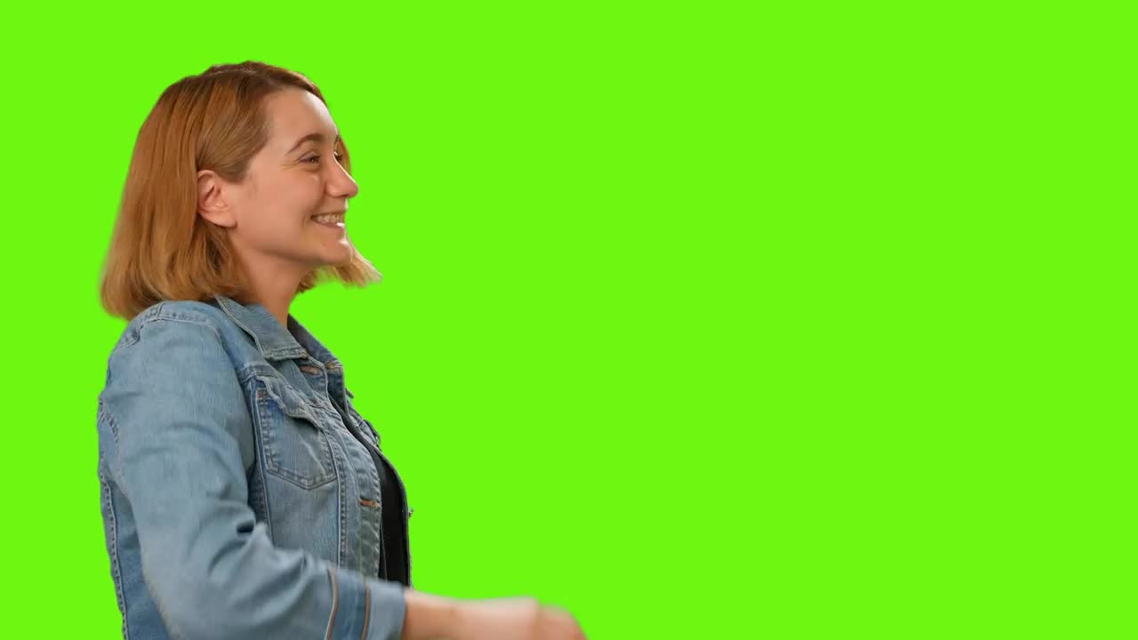 Stock Video Friends Man And Woman Meeting On A Green Background Live Wallpaper For PC - Free Download