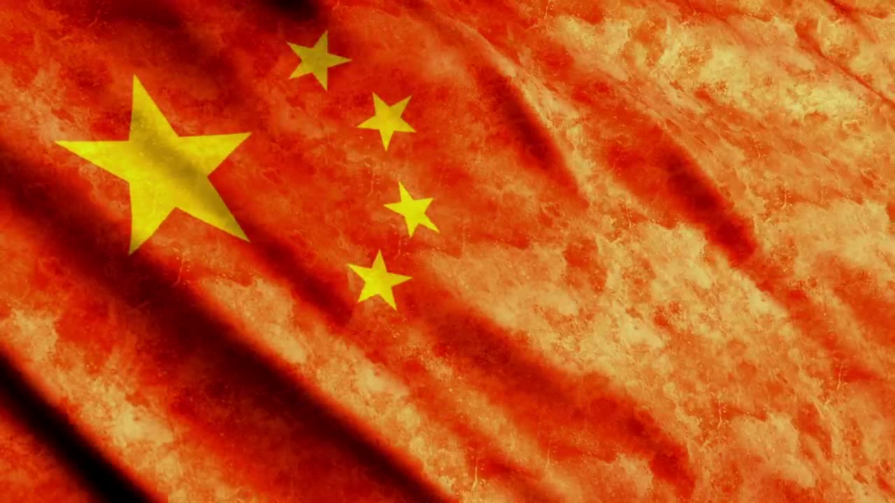 Stock Footage Weathered Chinese Flag Live Wallpaper - Free Download