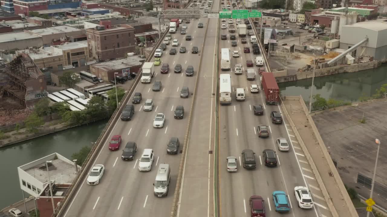 Stock Video Highway Near A Metropolis From Above Animated Wallpaper - Free Download