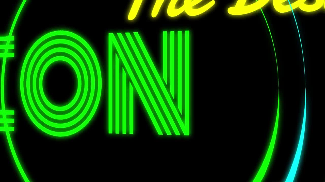 Free Stock Video Round Border Neon Title Live Wallpaper - Free Download