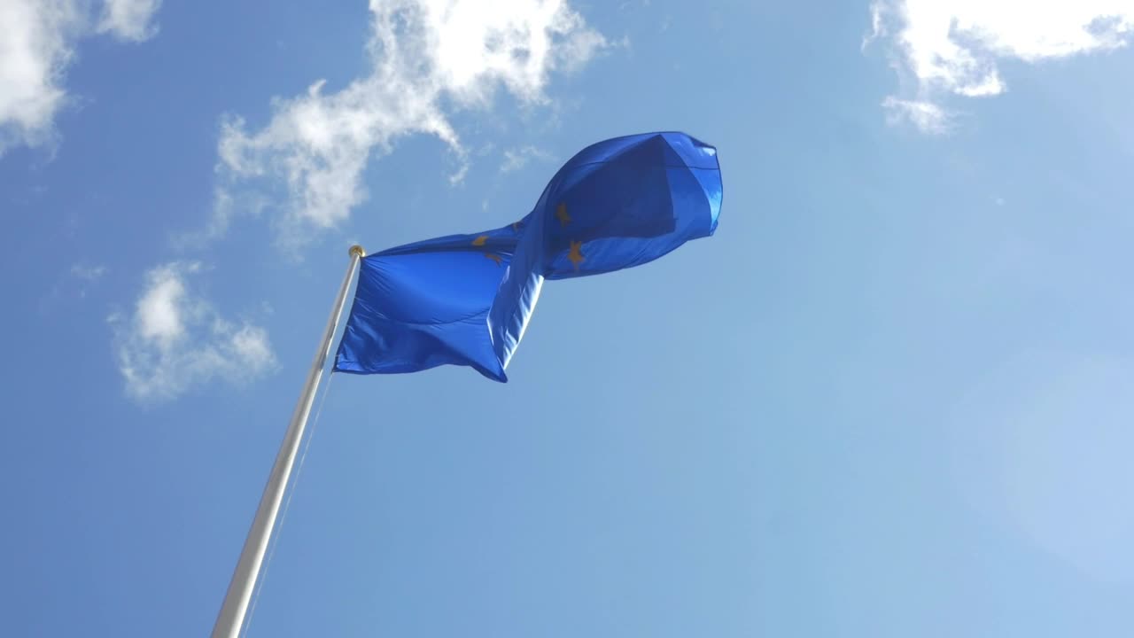 Stock Video European Union Flag Waving In The Wind Live Wallpaper For PC - Free Download
