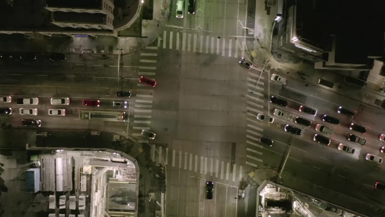 Free Video Stock top aerial shot of a vehicular crossing Live Wallpaper - Free Download