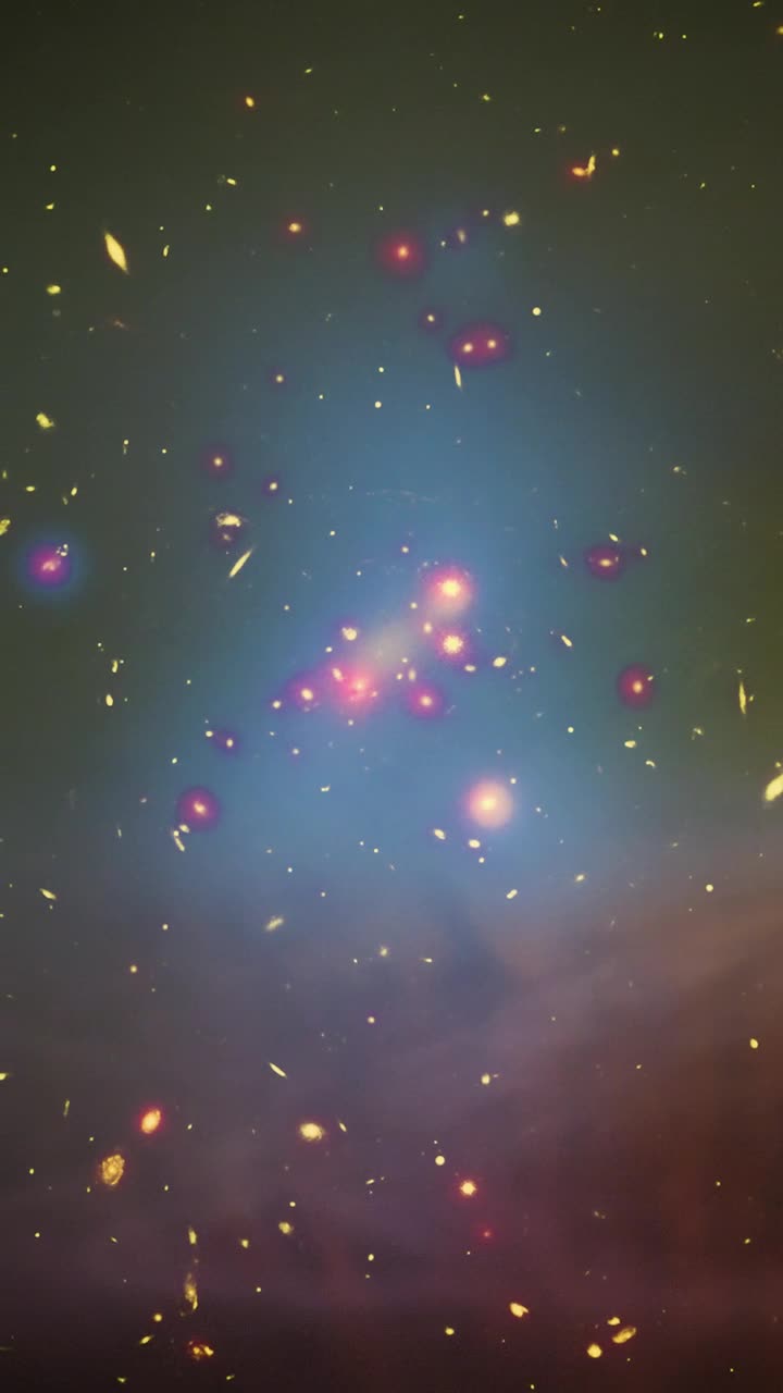 Free Video Stock Stars And Galaxies In Space Through A Yellow Cloud Live Wallpaper - Free Download