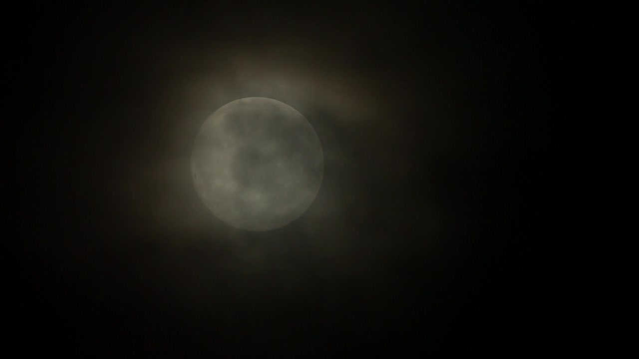 Stock Video Full Moon With A Soft Haze Live Wallpaper For PC - Free Download