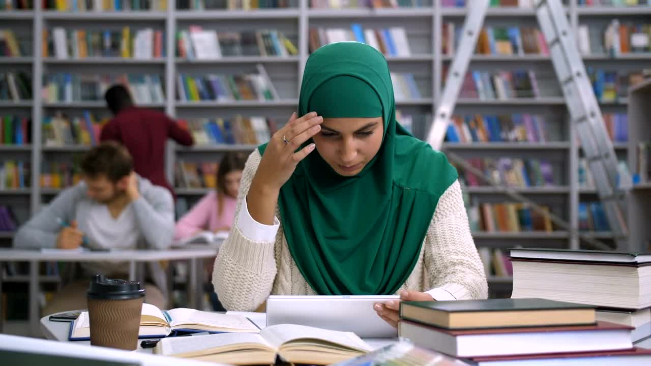 Stock Video Female Student With A Headache Live Wallpaper For PC - Free Download