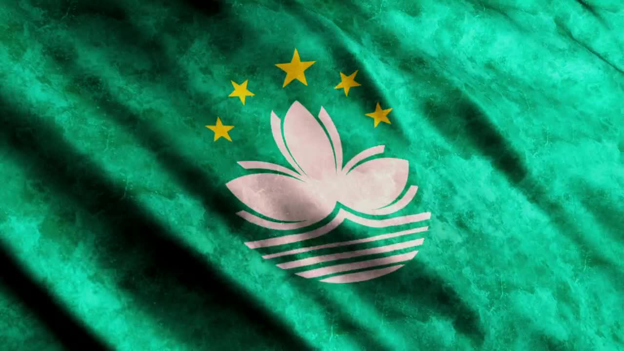 Stock Video Macau D Render Flag Animated Wallpaper - Free Download