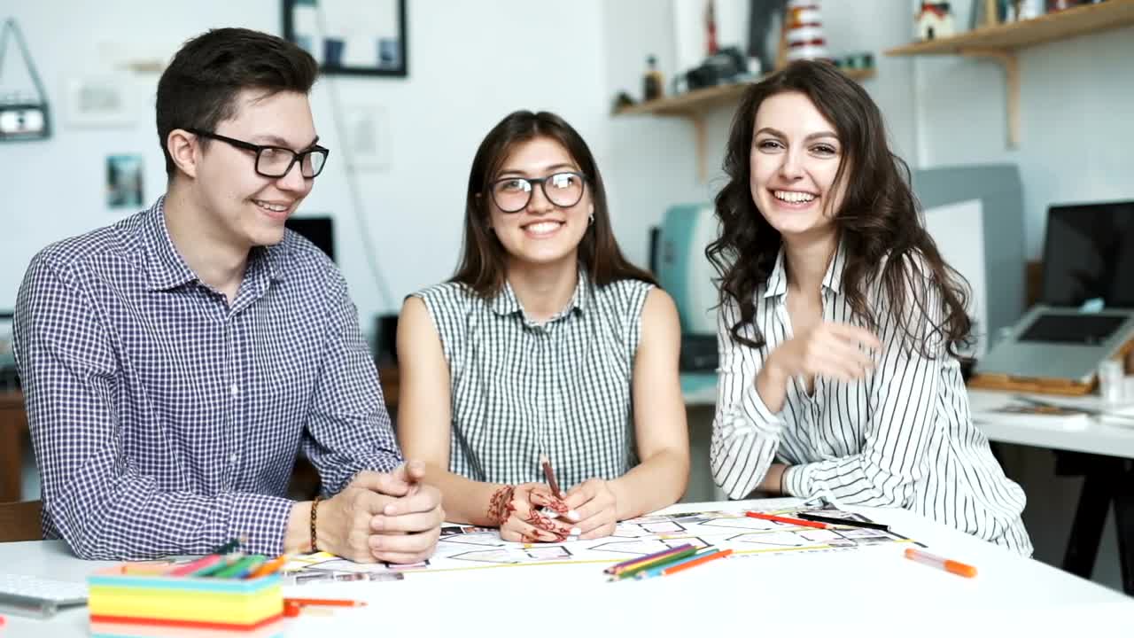 Video Stock Portrait Of Architects At Their Office Live Wallpaper Free - Free Download