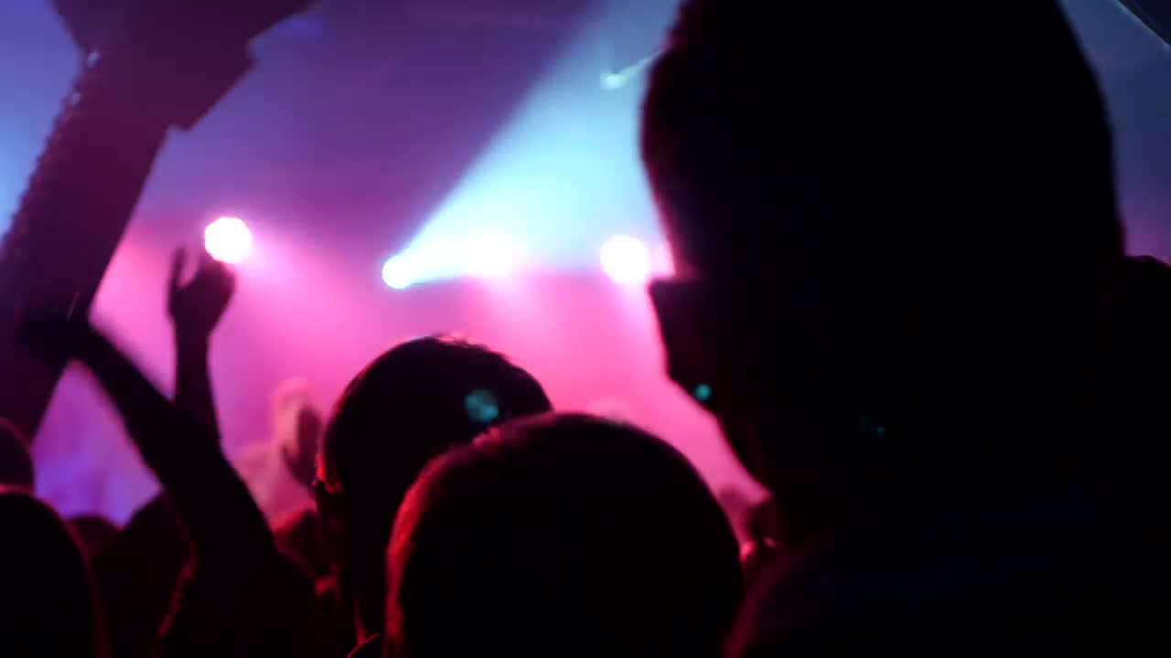 Stock Video People Jumping At The Night Club Live Wallpaper - Free Download