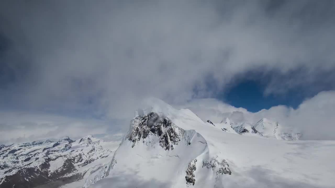 Stock Video Clouds Touching The Tip Of Matterhorn Mountain Live Wallpaper For PC - Free Download