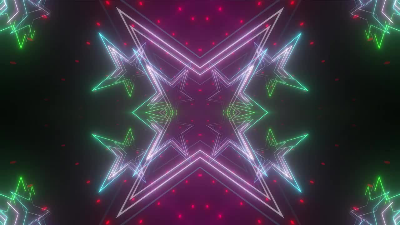 Video Stock Polygons With Neon Colored Lights Peaks Live Wallpaper Free - Free Download