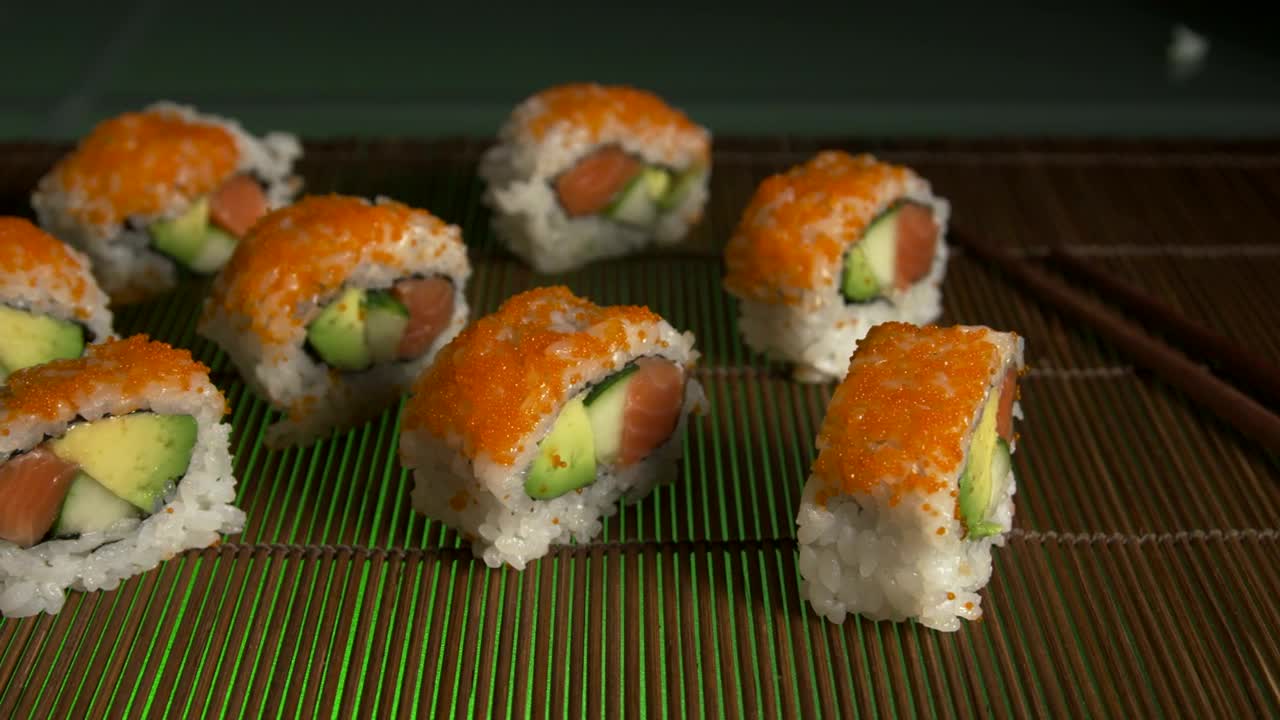 Free Video Stock sushi ready for serving Live Wallpaper - Free Download