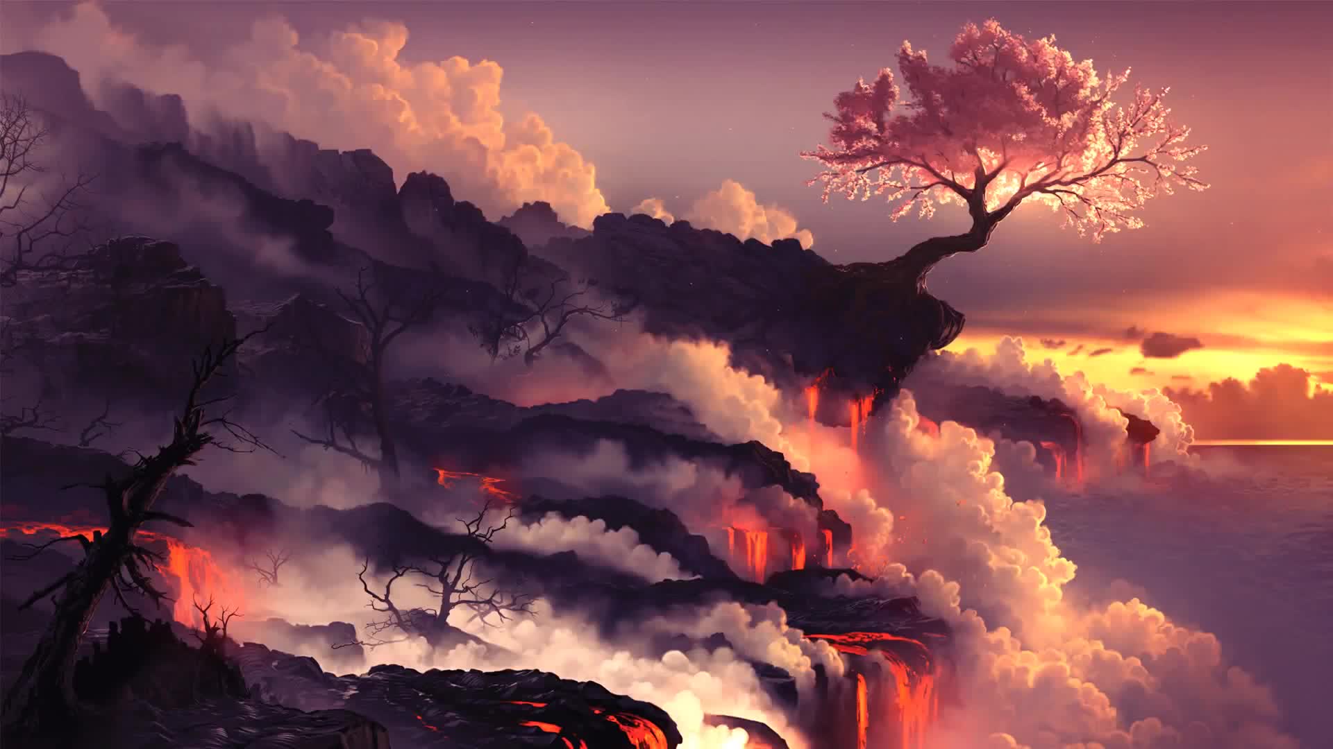 HD Sakura Tree Live Wallpaper - Free Download