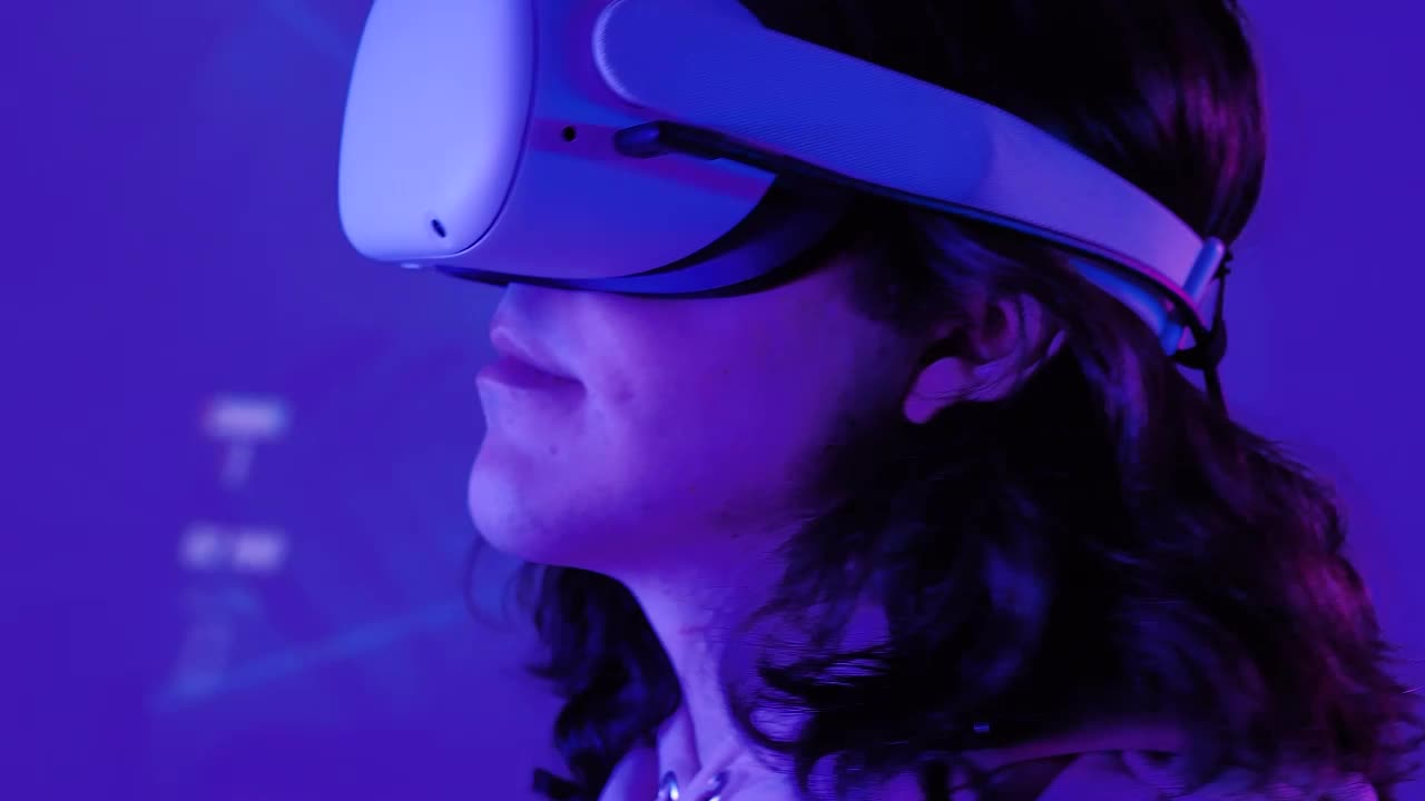 Stock Video Gamer Boy Trying On Some Vr Glasses Live Wallpaper For PC - Free Download
