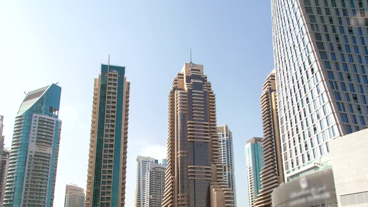 Stock Video Dubai Marina Skyscrapers At Day Time Live Wallpaper For PC - Free Download