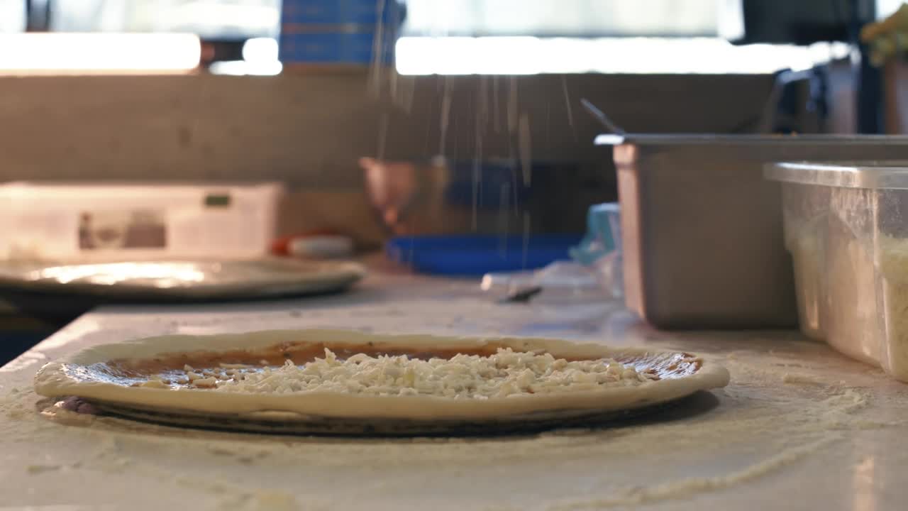 Free Video Stock Spreading Cheese On A Pizza Live Wallpaper - Free Download