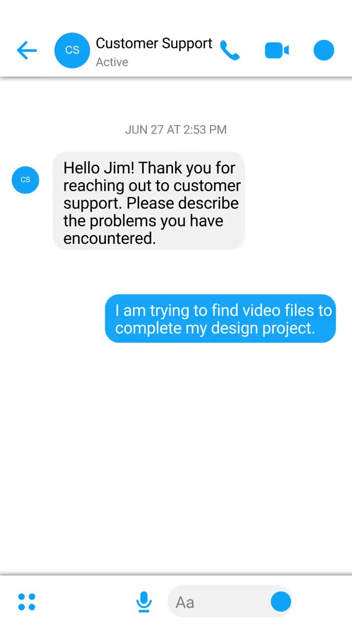 Stock Video Message Interfac Animated Wallpaper - Free Download