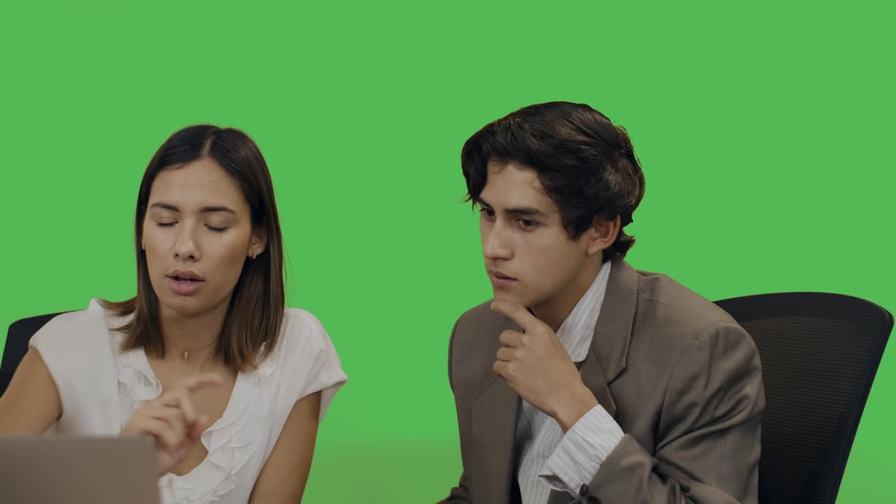 Stock Video Entrepreneurs Working In The Office Chroma Background Live Wallpaper For PC - Free Download